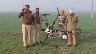 Punjab: Xexacopter Drone With 5.60 Kg Heroin Seized During Search Operation Along India-Pakistan Border